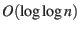 $ O(\log\log n)$